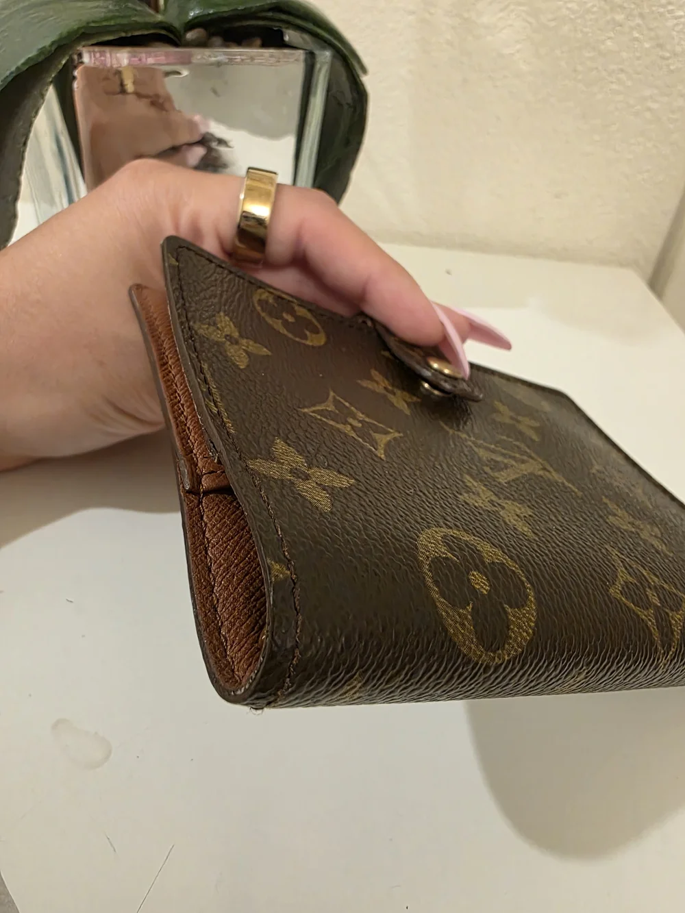 Louis Vuitton Monogram Canvas Agenda Cover in Brown